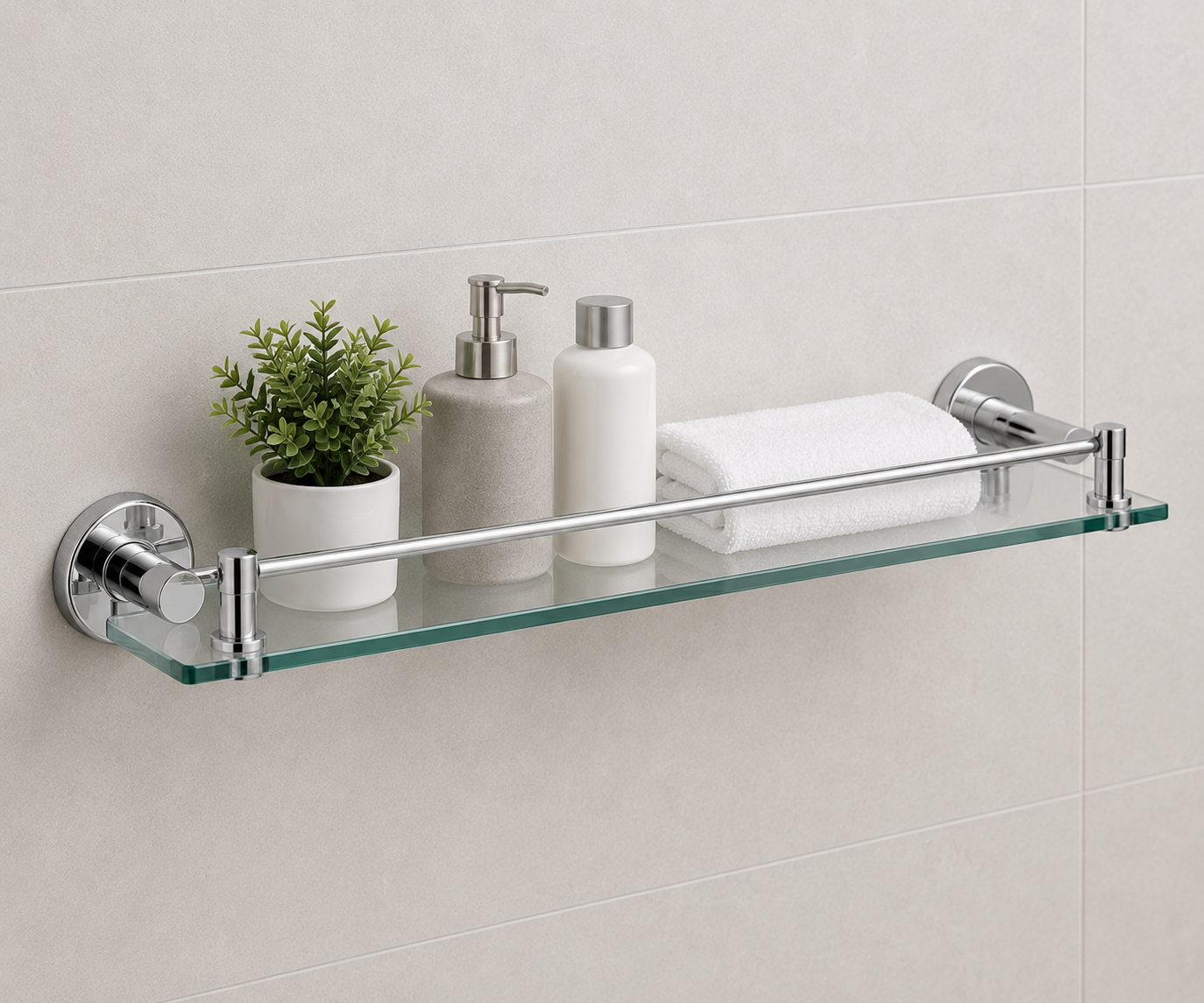 Bathroom Shelf Installation