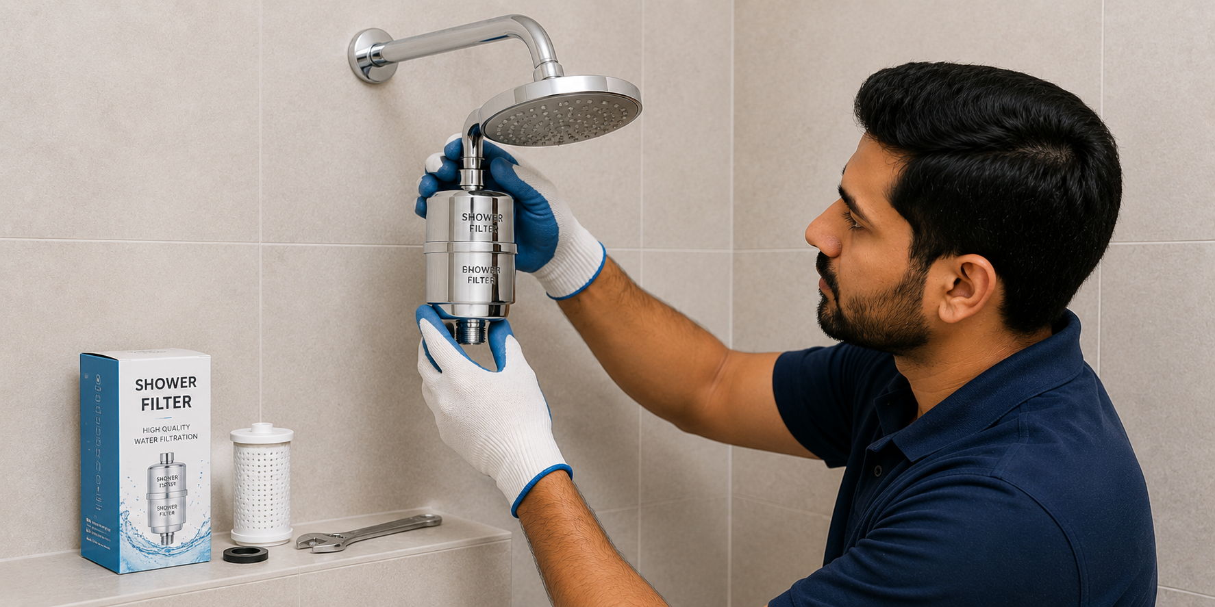 Shower Filter Installation