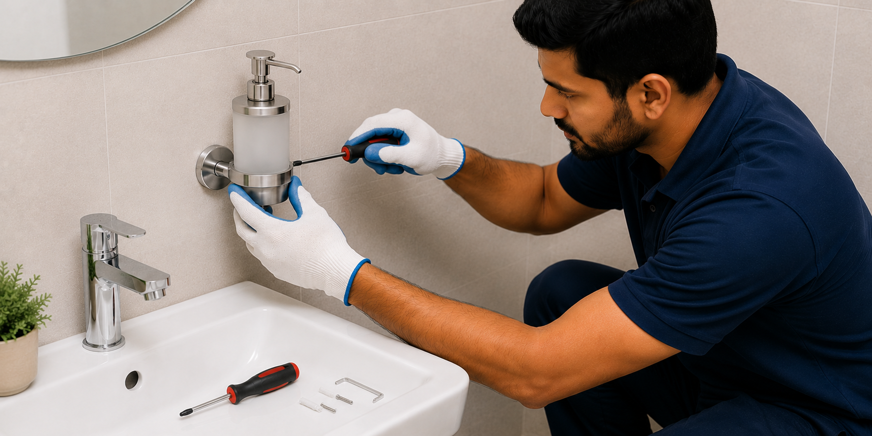 Soap Dispenser Installation